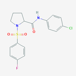 N-(4-chlorophenyl)-1-[(4-fluorophenyl)sulfonyl]-2-pyrrolidinecarboxamide图片