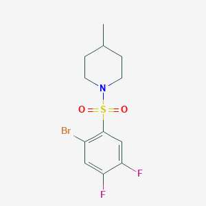 1-((2-Bromo-4,5-difluorophenyl)sulfonyl)-4-methylpiperidine图片