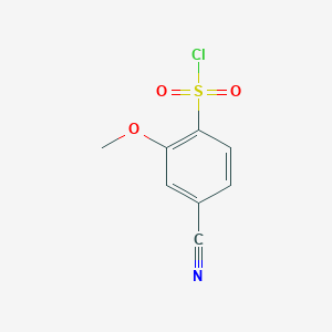 4-Cyano-2-methoxybenzene-1-sulfonyl chloride图片