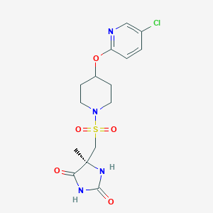 2,?4-?Imidazolidinedione,5-?[[[4-?[(5-?chloro-?2-?pyridinyl)oxy]?-?1-?piperidinyl]?sulfonyl]?methyl]?-?5-?methyl-?,(5R)?-图片