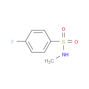 N-Methyl 4-fluorobenzenesulfonamide图片