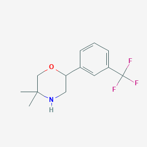 5,5-Dimethyl-2-[3-(trifluoromethyl)phenyl]morpholine图片