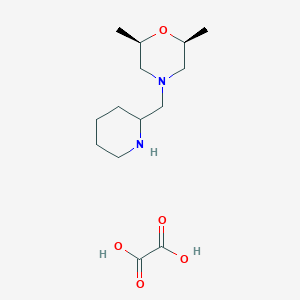 (2R,6S)-2,6-Dimethyl-4-(piperidin-2-ylmethyl)morpholine oxalate图片