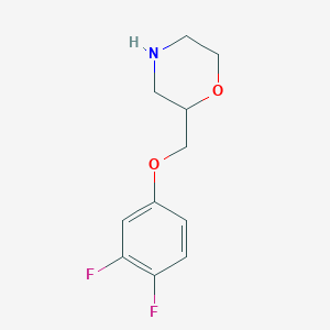 2-(3,4-Difluorophenoxymethyl)morpholine图片