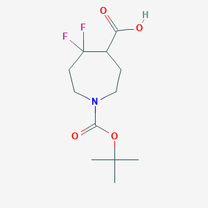 1-[(tert-butoxy)carbonyl]-5,5-difluoroazepane-4-carboxylicacid图片