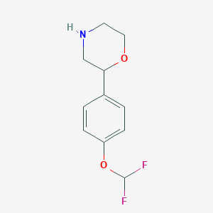 2-[4-(Difluoromethoxy)phenyl]morpholine图片