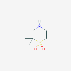 2,2-dimethyl-1-thiomorpholine-1,1-dione图片