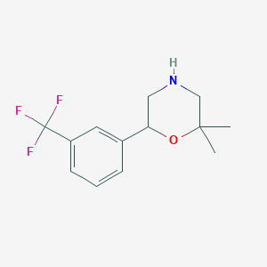 2,2-dimethyl-6-[3-(trifluoromethyl)phenyl]morpholine图片