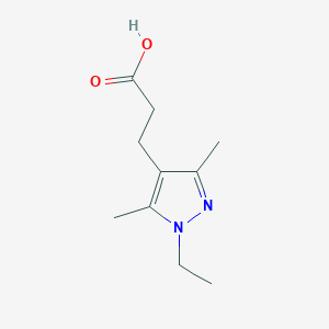 3-(1-ethyl-3,5-dimethyl-1H-pyrazol-4-yl)propanoicacid图片