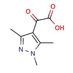 2-oxo-2-(trimethyl-1H-pyrazol-4-yl)aceticacid图片