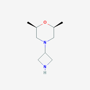cis-4-(azetidin-3-yl)-2,2-dimethylmorpholine图片