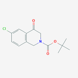 tert-Butyl 6-Chloro-4-oxo-3,4-dihydroisoquinoline-2(1H)-carboxylate图片