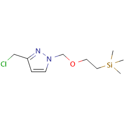 3-(chloromethyl)-1-{[2-(trimethylsilyl)ethoxy]methyl}-1H-pyrazole图片