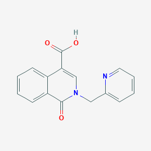 1-Oxo-2-(pyridin-2-ylmethyl)-1,2-dihydroisoquinoline-4-carboxylic Acid图片