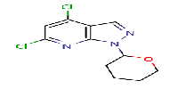 4,6-dichloro-1-tetrahydropyran-2-yl-pyrazolo[3,4-b]pyridine图片