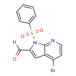 1-(benzenesulfonyl)-4-bromo-1H-pyrrolo[2,3-b]pyridine-2-carbaldehyde图片