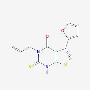 3-Allyl-5-(2-furyl)-2-mercaptothieno[2,3-d]pyrimidin-4(3H)-one图片