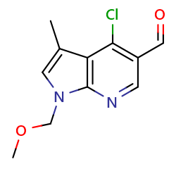 4-chloro-1-(methoxymethyl)-3-methyl-1H-pyrrolo[2,3-b]pyridine-5-carbaldehyde图片