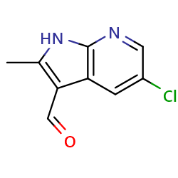 5-chloro-2-methyl-1H-pyrrolo[2,3-b]pyridine-3-carbaldehyde图片
