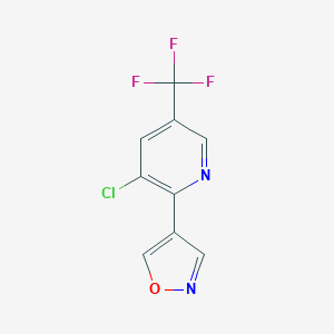 3-Chloro-2-(1,2-oxazol-4-yl)-5-(trifluoromethyl)pyridine图片