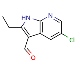 5-chloro-2-ethyl-1H-pyrrolo[2,3-b]pyridine-3-carbaldehyde图片