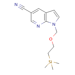1-{[2-(trimethylsilyl)ethoxy]methyl}-1h-pyrrolo[2,3-b]pyridine-5-carbonitrile图片