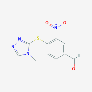 4-[(4-Methyl-4H-1,2,4-triazol-3-yl)sulfanyl]-3-nitrobenzaldehyde图片