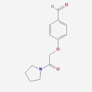 4-[2-Oxo-2-(pyrrolidin-1-yl)ethoxy]benzaldehyde图片