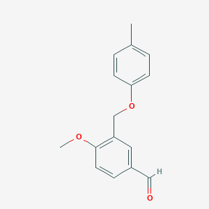 4-Methoxy-3-[(4-methylphenoxy)methyl]benzaldehyde图片