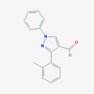 3-(2-Methylphenyl)-1-phenyl-1H-pyrazole-4-carbaldehyde图片