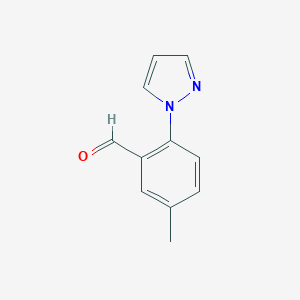 5-methyl-2-(1H-pyrazol-1-yl)benzaldehyde图片