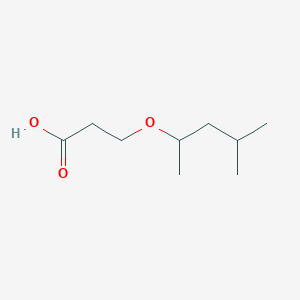 3-[(4-Methylpentan-2-yl)oxy]propanoic Acid图片