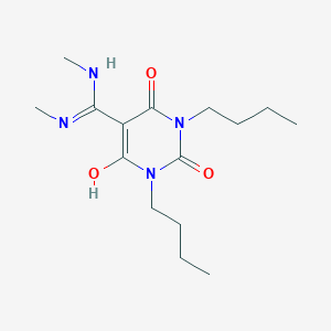 5-(Bis-methylamino-methylene)-1,3-dibutyl-pyrimidine-2,4,6(1h,3h,5h)-trione图片