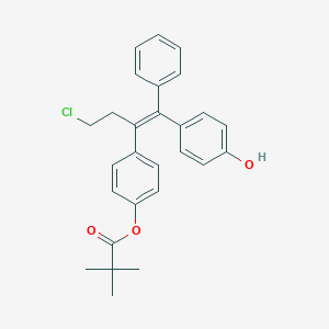 4,4'-[1-(2-Chloroethyl)-2-phenyl-1,2-ethenediyl]-4-O-pivaloyl-bisphenol图片