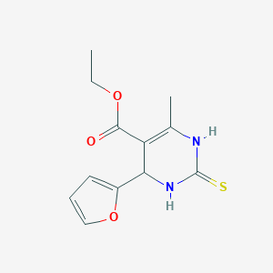 Ethyl 4-furan-2-yl-6-methyl-2-thioxo-1,2,3,4-tetrahydropyrimidine-5-carboxylate图片