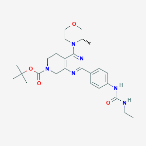 (S)-tert-butyl 2-(4-(3-ethylureido)phenyl)-4-(3-methylmorpholino)-5,6-dihydropyrido[3,4-d]pyrimidine-7(8H)-carboxylate图片