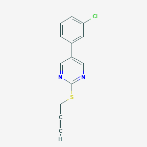5-(3-chlorophenyl)-2-(2-propynylsulfanyl)pyrimidine图片