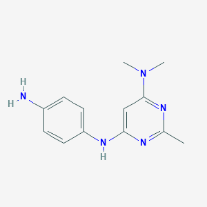 N6-(4-aminophenyl)-2,N4,N4-trimethylpyrimidine-4,6-diamine图片