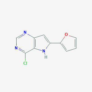 4-chloro-6-(furan-2-yl)-5H-pyrrolo[3,2-d]pyrimidine图片