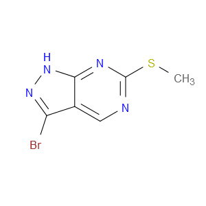 3-bromo-6-(methylsulfanyl)-1H-pyrazolo[3,4-d]pyrimidine图片