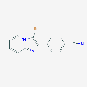 4-(3-Bromoimidazo[1,2-a]pyridin-2-yl)benzonitrile图片