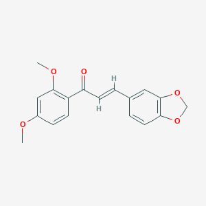 (2E)-3-(2H-1,3-benzodioxol-5-yl)-1-(2,4-dimethoxyphenyl)prop-2-en-1-one图片