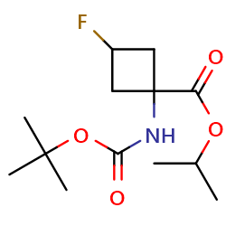 propan-2-yl1-{[(tert-butoxy)carbonyl]amino}-3-fluorocyclobutane-1-carboxylate图片