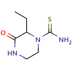 2-ethyl-3-oxopiperazine-1-carbothioamide图片