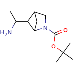 tert-butyl5-(1-aminoethyl)-2-azabicyclo[2,1,1]hexane-2-carboxylate图片