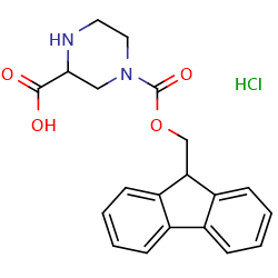 4-(9H-fluoren-9-ylmethoxycarbonyl)piperazine-2-carboxylicacidhydrochloride图片