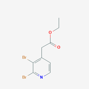 Ethyl 2,3-dibromopyridine-4-acetate图片