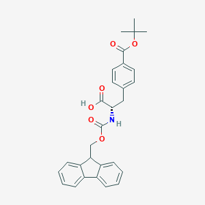 (2S)-3-{4-[(tert-butoxy)carbonyl]phenyl}-2-({[(9H-fluoren-9-yl)methoxy]carbonyl}amino)propanoic acid图片