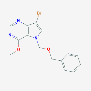 5-(BENZYLOXYMETHYL)-7-BROMO-4-METHOXY-5H-PYRROLO[3,2-D]PYRIMIDINE图片