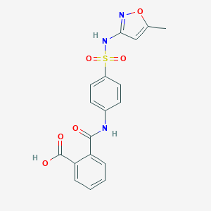 2-[(4-{[(5-Methyl-3-isoxazolyl)amino]sulfonyl}anilino)carbonyl]benzoic acid图片